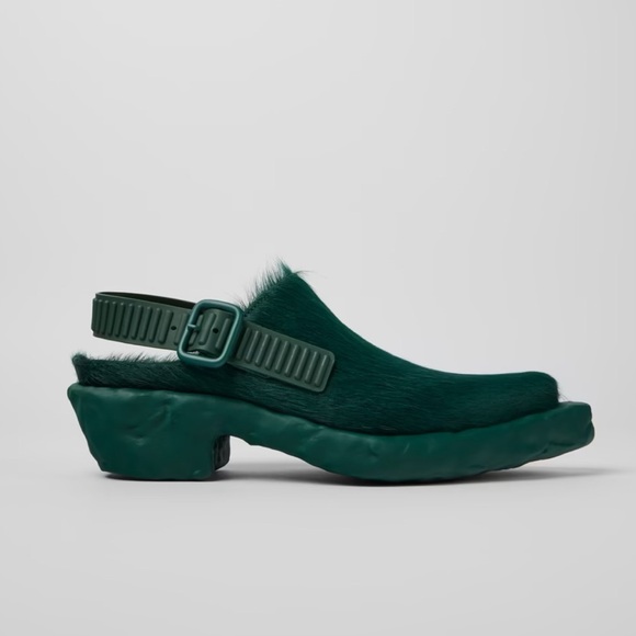 New CamperLab Venga Mules Green Unisex Slingback Clogs Sz EU 41 - Picture 2 of 15